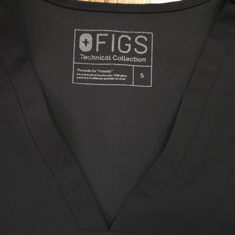 Figs Womens Scrub set Kade Pants Size M/ P Casma Top Size S Black - Picture 2 of 10